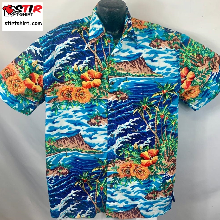 Diamond Head Classic Hawaiian Shirt  Tucked In 