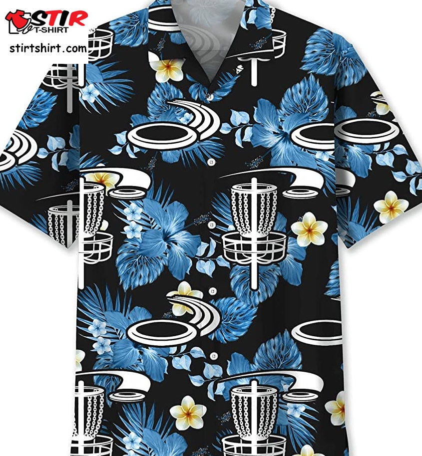 Disc Golf Nature Hawaiian Shirt For Men, 3D Hawaiian Aloha Shirt, Hawaii Shirt  Disc Golf 