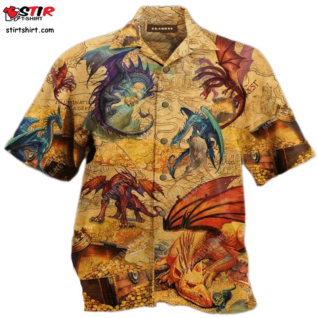 Discover Cool Every Treasure Is Guarded By Dragons Unisex Authentic Hawaiian Shirt 2023  Cool s