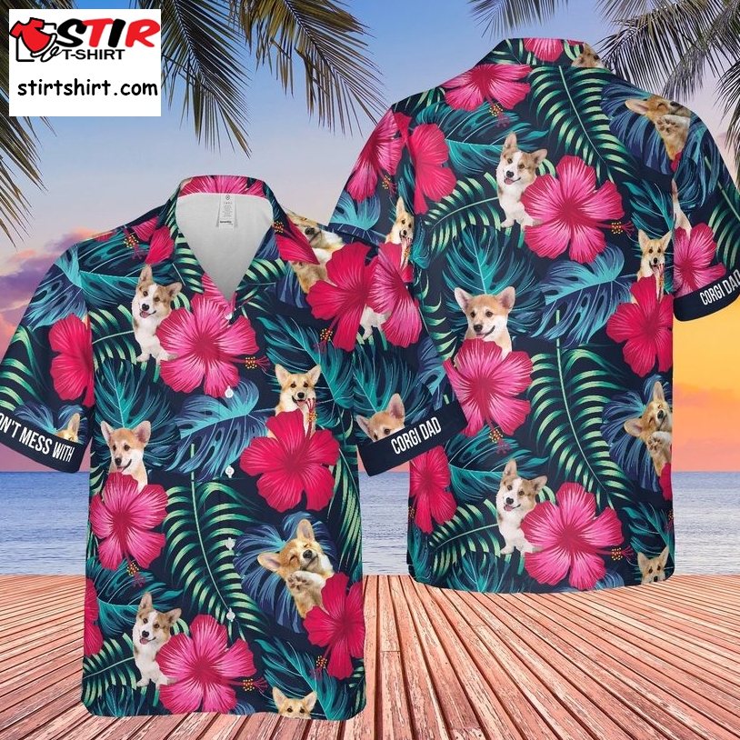 Dont Mess With Corgi Hawaiian Shirt Pre11178, Hawaiian Shirt, Beach Shorts, One Piece Swimsuit, Polo Shirt, Funny Shirts, Gift Shirts, Graphic Tee