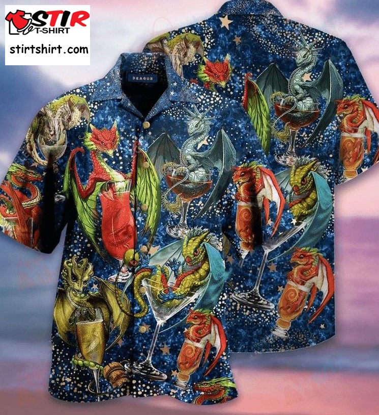 Dragon Cocktail Hawaiian Shirt Pre13264, Hawaiian Shirt, Beach Shorts, One Piece Swimsuit, Polo Shirt, Funny Shirts, Gift Shirts, Graphic Tee