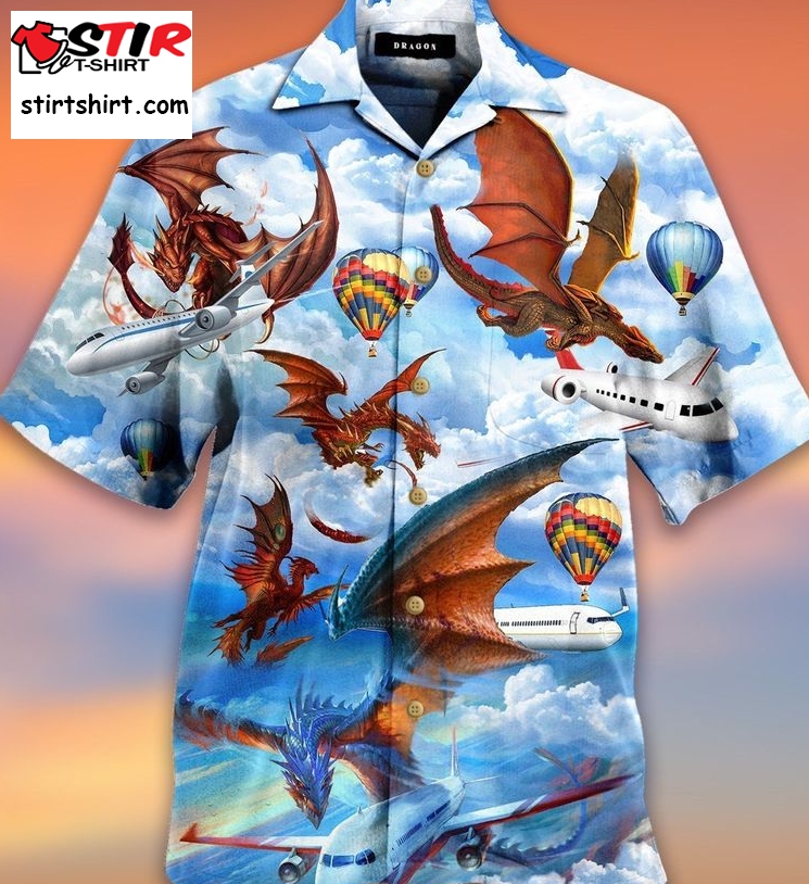 Dragon Hunting Airplane Hawaiian Shirt Pre13270, Hawaiian Shirt, Beach Shorts, One Piece Swimsuit, Polo Shirt, Funny Shirts, Gift Shirts, Graphic Tee