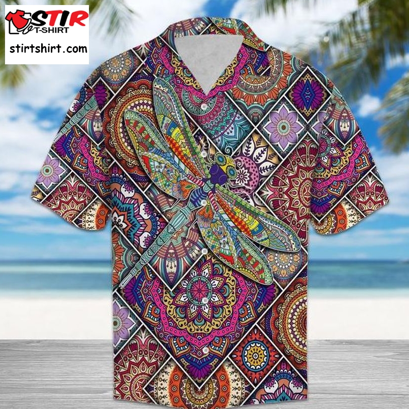 Dragonfly Mandala Hawaiian Shirt Pre10555, Hawaiian Shirt, Beach Shorts, One Piece Swimsuit, Polo Shirt, Funny Shirts, Gift Shirts, Graphic Tee