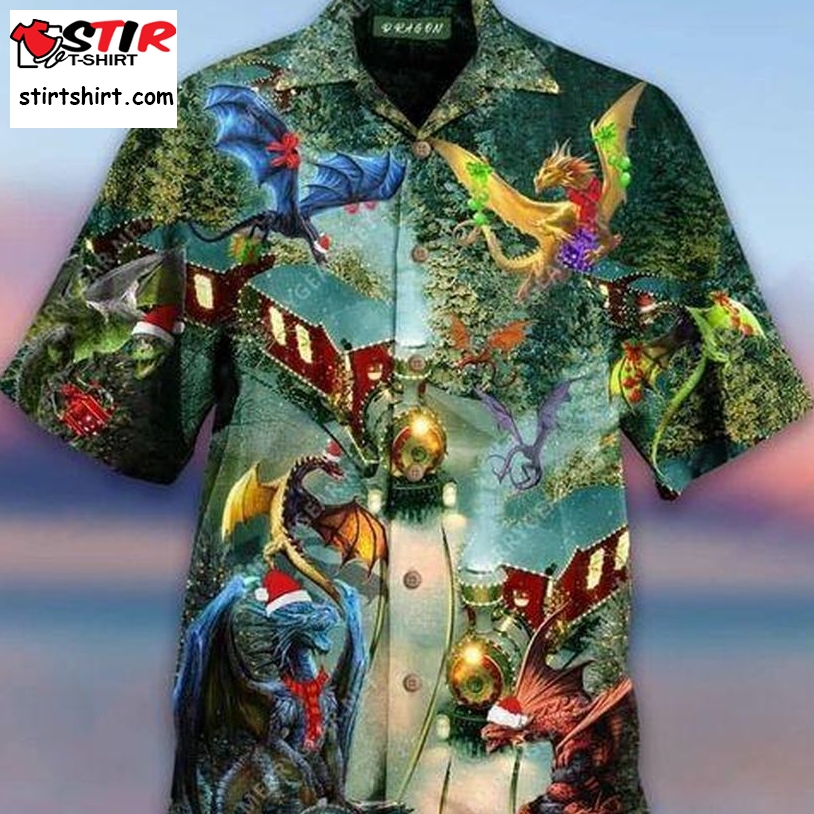 Dragons Christmas Train Hawaiian Shirt Pre13195, Hawaiian Shirt, Beach Shorts, One Piece Swimsuit, Polo Shirt, Funny Shirts, Gift Shirts, Graphic Tee