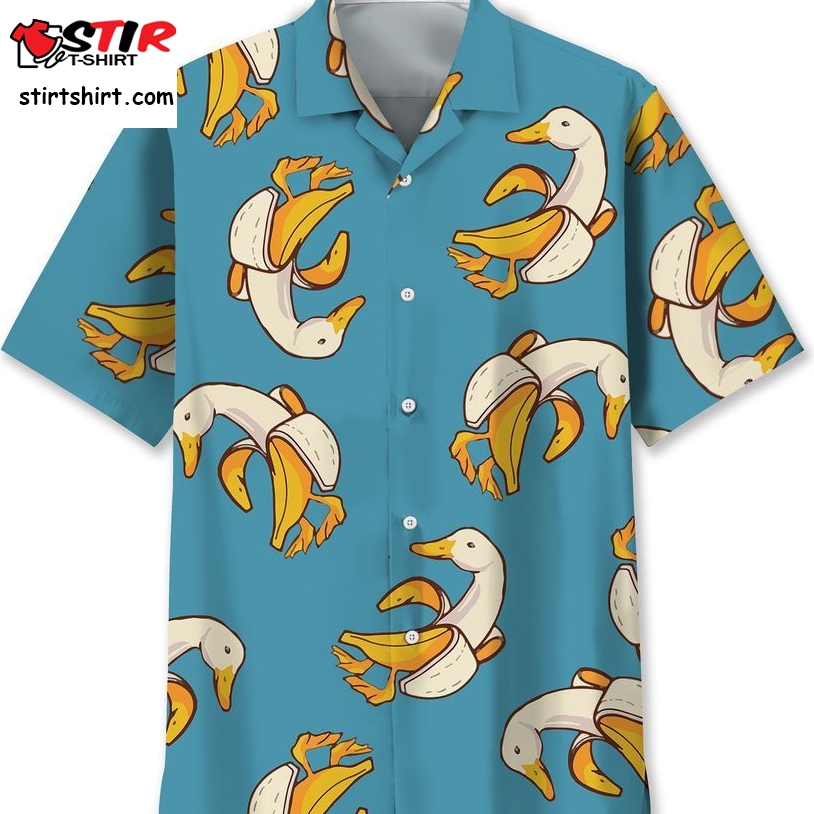 Duck Banana Funny Hawaiian Shirt