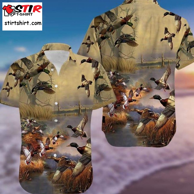 Duck Hunting Unisex Hawaiian Shirt Pre13213, Hawaiian Shirt, Beach Shorts, One Piece Swimsuit, Polo Shirt, Funny Shirts, Gift Shirts, Graphic Tee