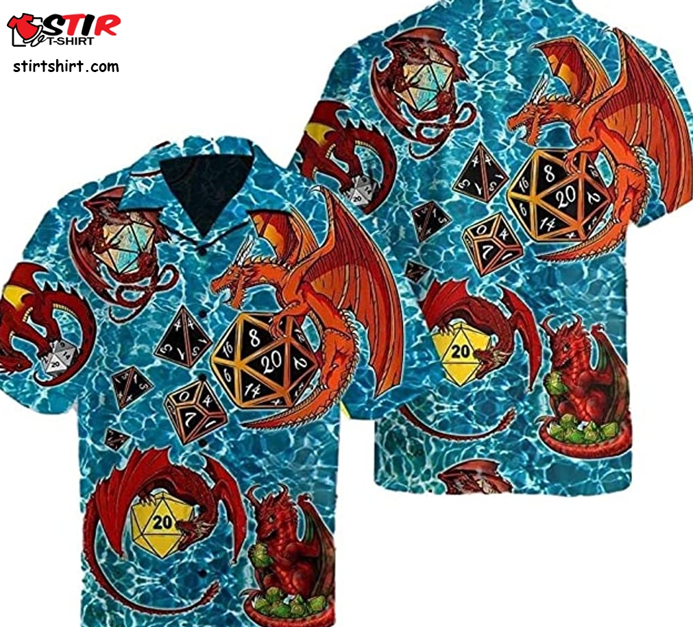 Dungeon Dragon All Over Printed Shirts Best Dragon Hawaii Shirt  Dad 