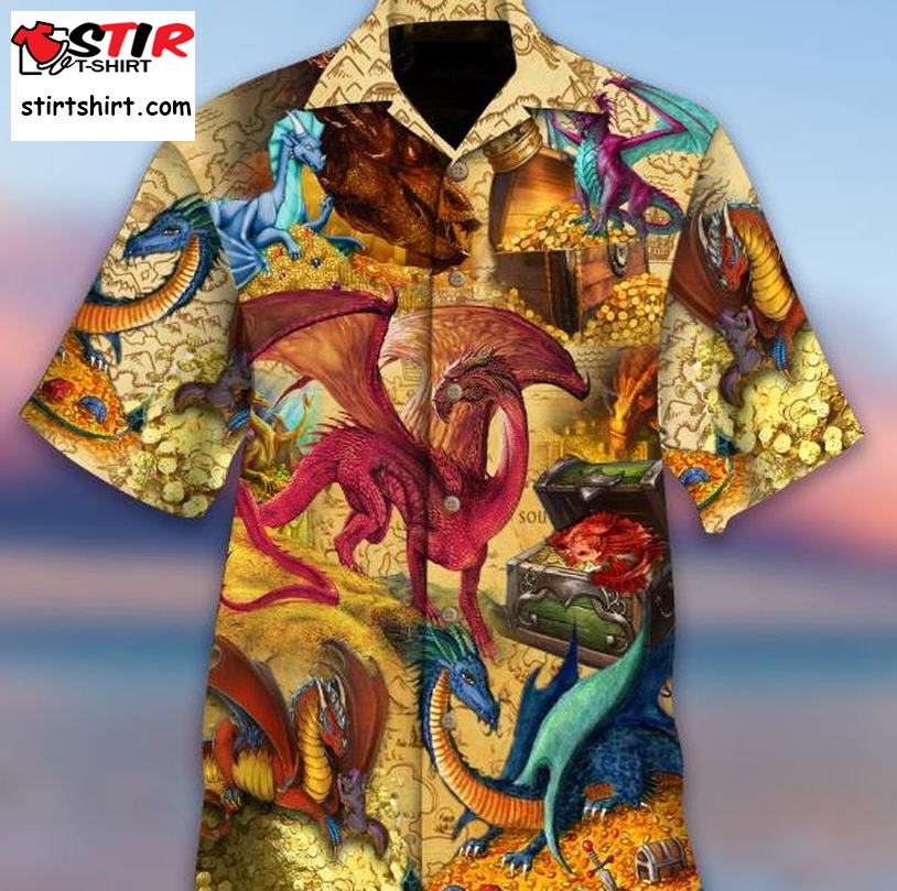 Every Treasure Is Guarded By Dragons Hawaiian Shirt Pre11630, Hawaiian Shirt, Beach Shorts, One Piece Swimsuit, Polo Shirt, Funny Shirts, Gift Shirts