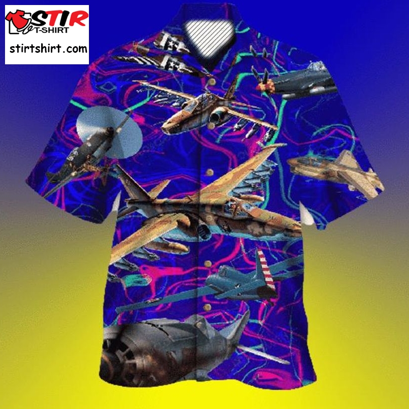 Explore Sky With Aircraft Navy Color Hawaiian Shirt Pre11816, Hawaiian Shirt, Beach Shorts, One Piece Swimsuit, Polo Shirt, Funny Shirts, Gift Shirts