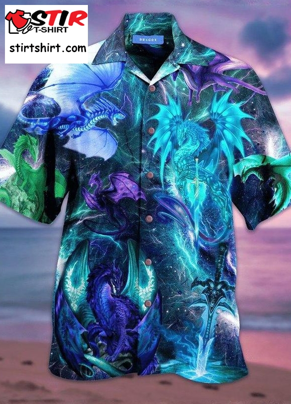Fantasy Blue Dragon Hawaiian Shirt Pre13203, Hawaiian Shirt, Beach Shorts, One Piece Swimsuit, Polo Shirt, Funny Shirts, Gift Shirts, Graphic Tee