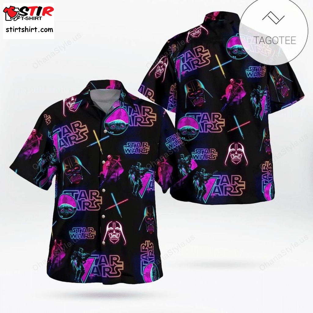 Glow Retro Star Wars Hawaiian Shirt  Star Wars s