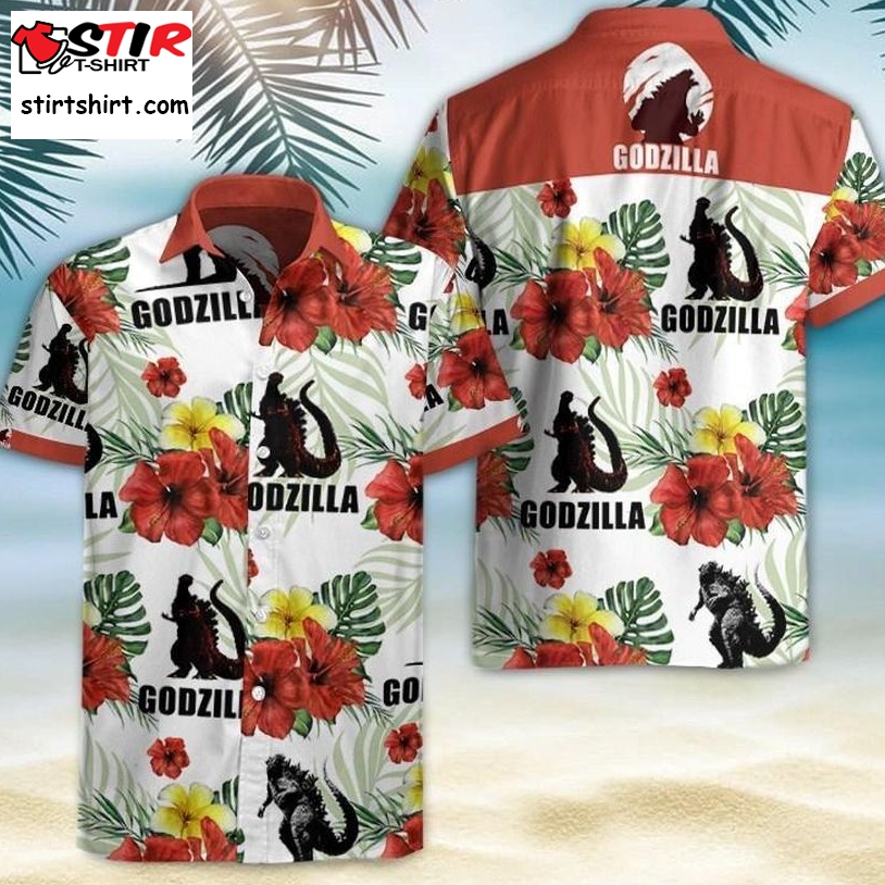 Godzilla Hawaiian Shirt Pre11763, Hawaiian Shirt, Beach Shorts, One Piece Swimsuit, Polo Shirt, Funny Shirts, Gift Shirts, Graphic Tee