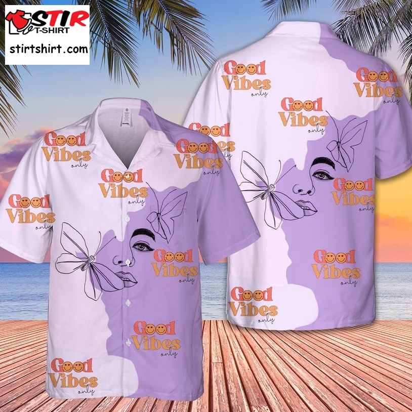 Good Vibes Funny Purple Beach Hawaii Hot Summer Shirt