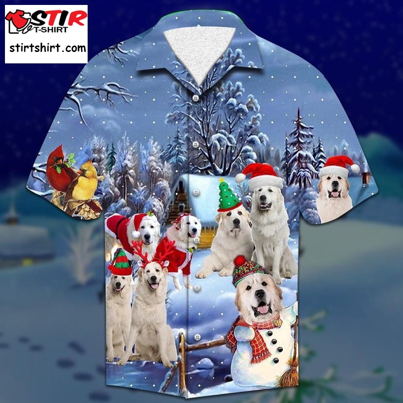 Great Pyrenees Christmas Hawaiian Shirt Pre13038, Hawaiian Shirt, Beach Shorts, One Piece Swimsuit, Polo Shirt, Funny Shirts, Gift Shirts