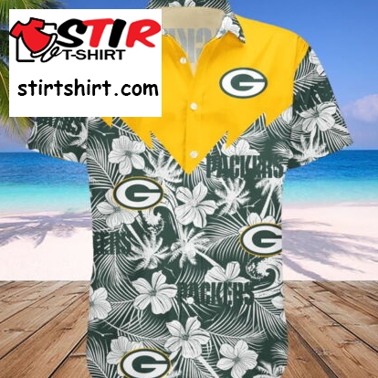 Green Bay Packers Summer Hawaiian Shirts Mens Button Down Shirts Beach Shirt Tee  Green Bay Packers 