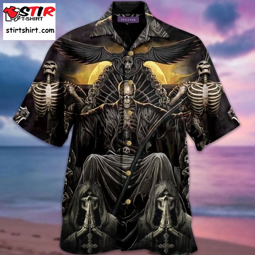 Grim Reaper Dark Skull Hawaiian Shirt Pre13041, Hawaiian Shirt, Beach Shorts, One Piece Swimsuit, Polo Shirt, Funny Shirts, Gift Shirts, Graphic Tee