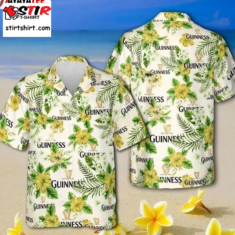 Guinness Draught Hawaiian Shirt Unisex  Funny Party Beer