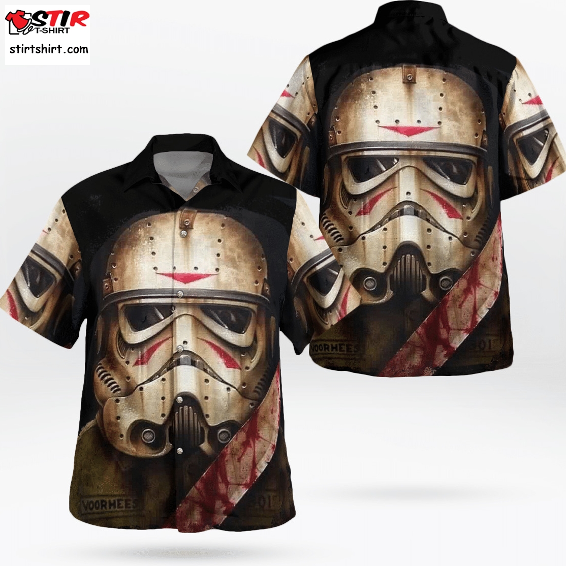 Halloween Stormtrooper Face Star Wars Knife Hawaiian 3D Hawaii Shirt Aloha Best