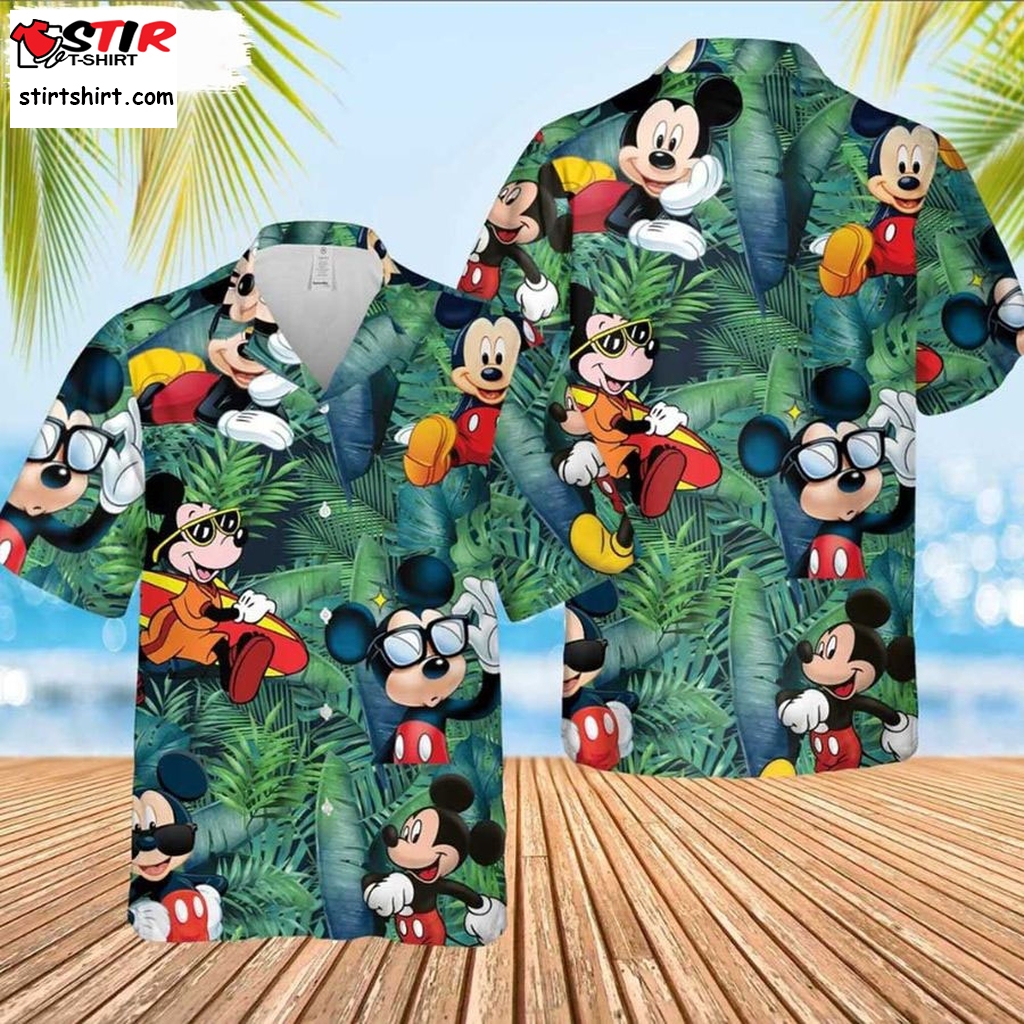 Hawaiian Mickey Mouse Shirt Disney Vacation   Disney s