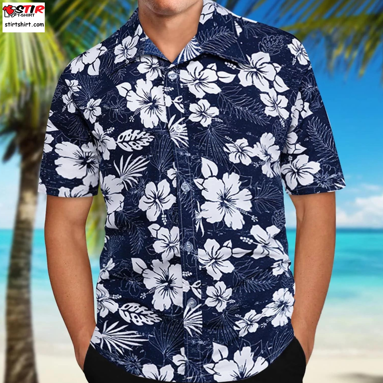 Hawaiian Shirt Short Sleeves Printed Button Down Summer Beach Dress Shirts   Images