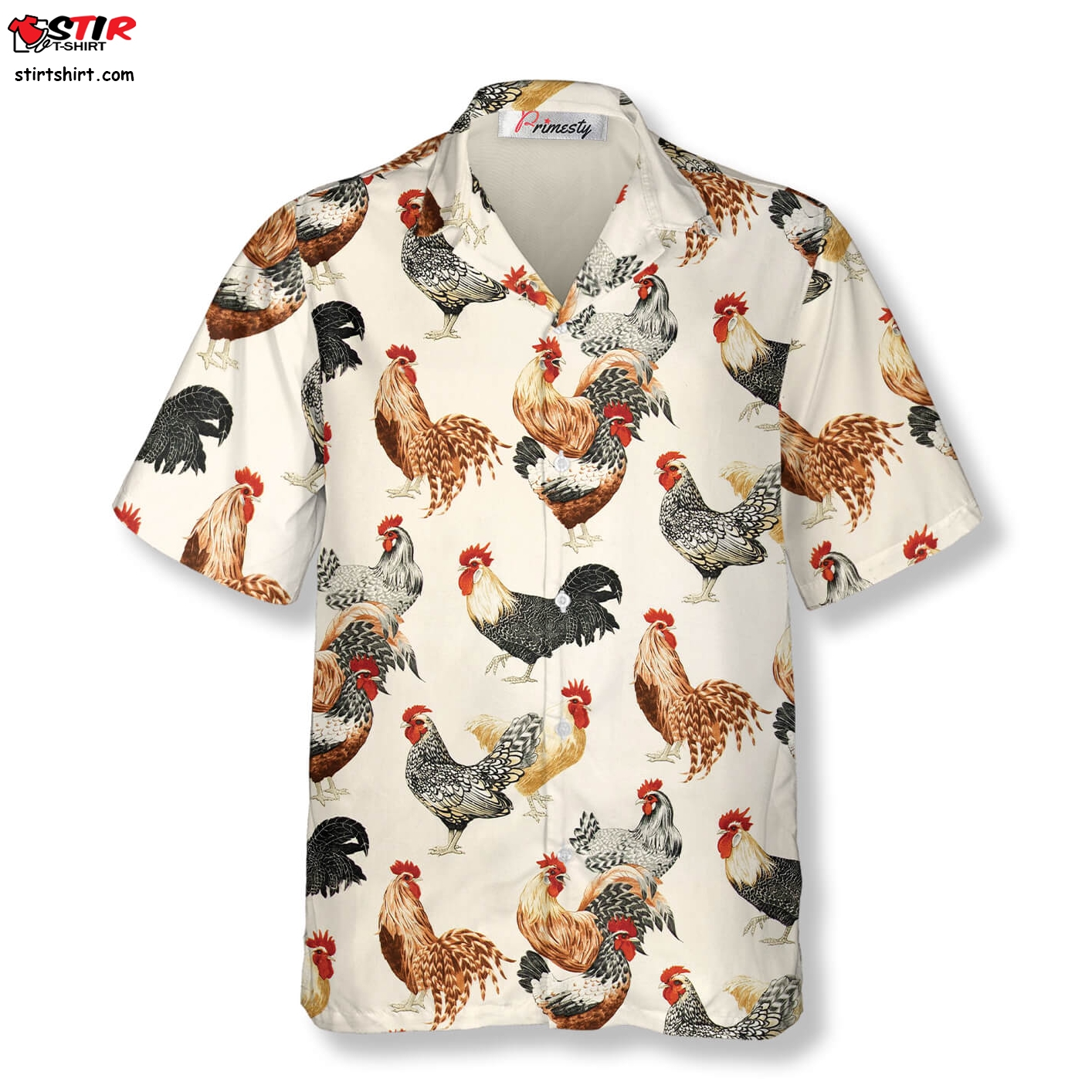 Hen And Rooster Chicken Seamless Pattern Chicken Shirts