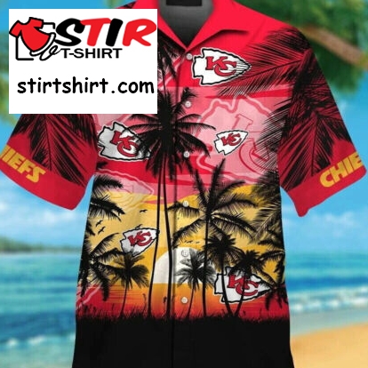 Kansas City Chiefs Hawaiian Shirts Button Down Shirts Casual Beach Short Sleeve  Kansas City Chiefs 