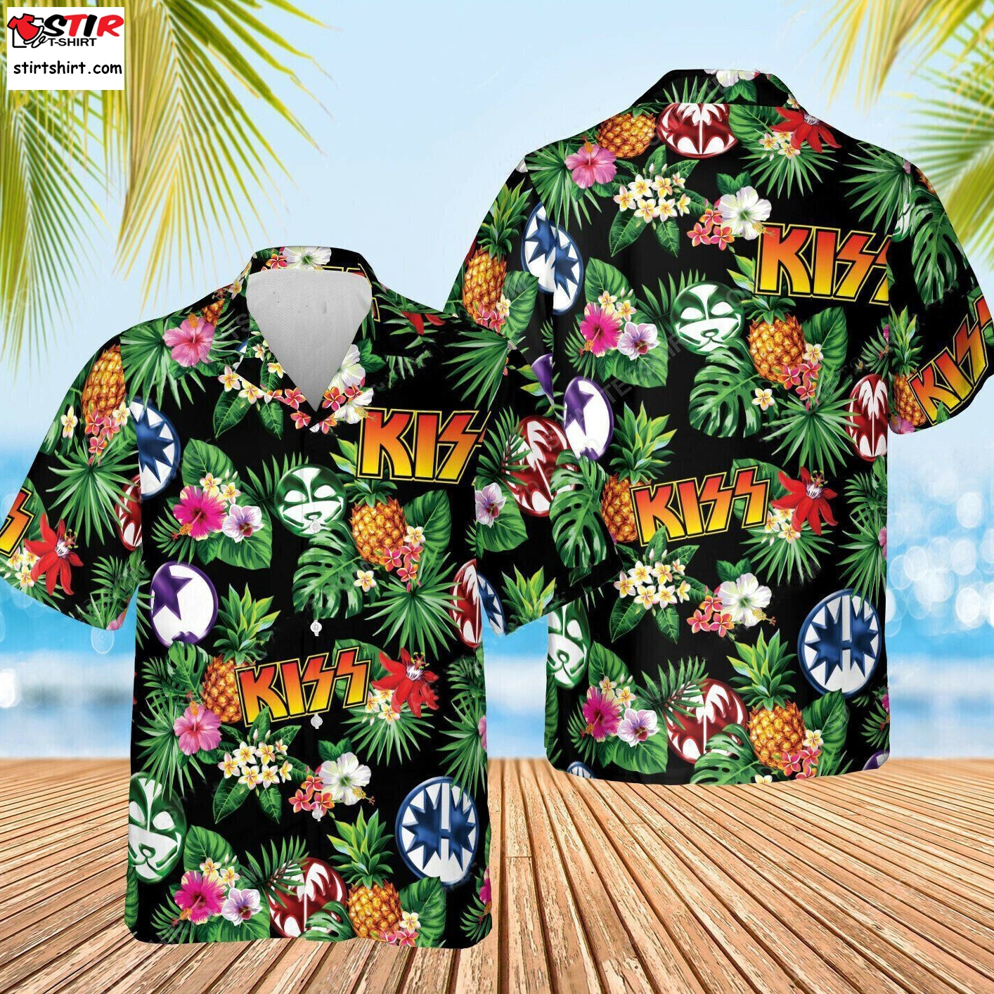 OwlOhh Black Cat and Pineapple Hawaiian Shirt