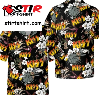 Kiss Hawaiian Shirt, Hot, Summer Beach Shirt, Unisex Hawaiian Shirt  Kiss 