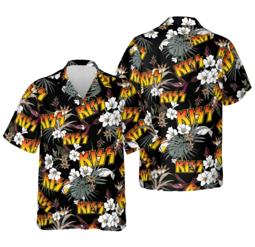 Kiss Hawaiian Shirt, Hot, Summer Beach Shirt, Unisex Hawaiian Shirtpng  Kiss 