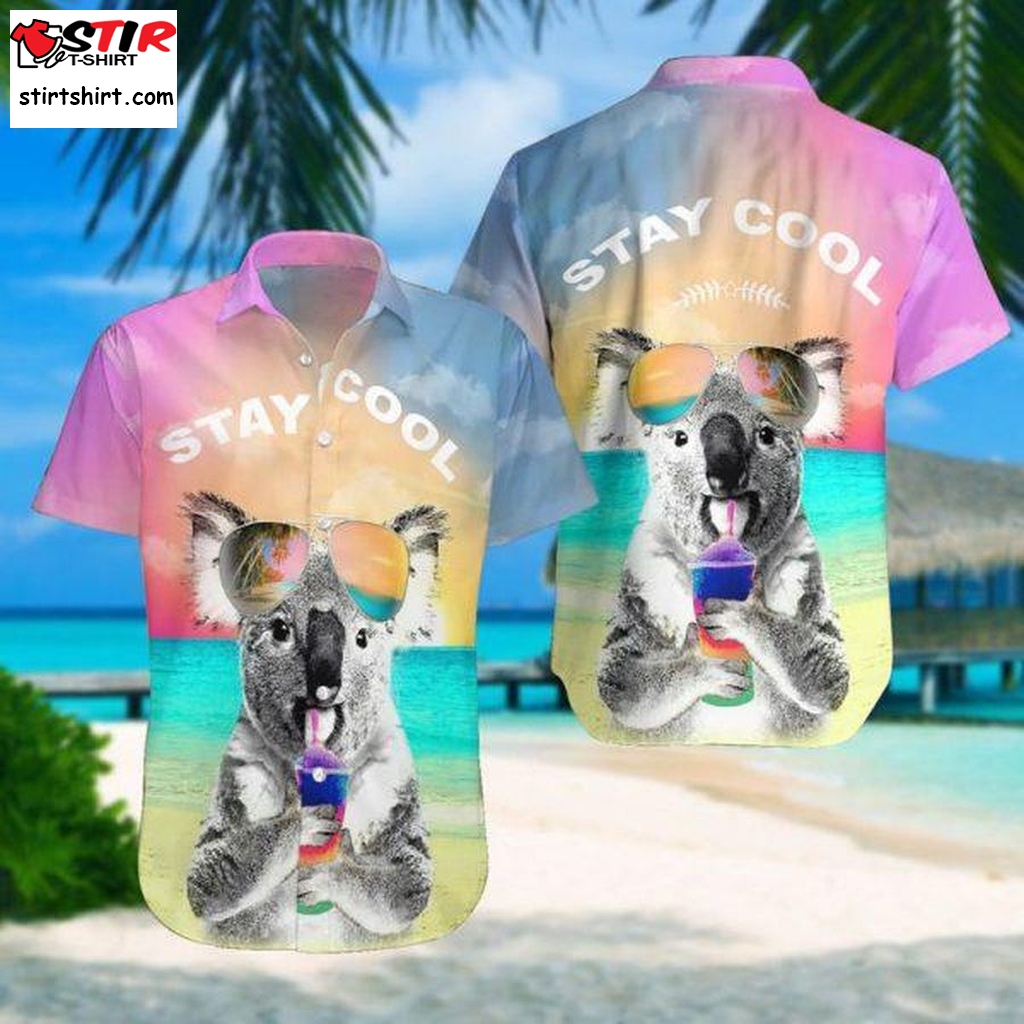 Koala Stay Cool Hawaiian Shirt Pre11179, Hawaiian Shirt,  Funny Shirts, Gift Shirts, Graphic Tee  Cool s