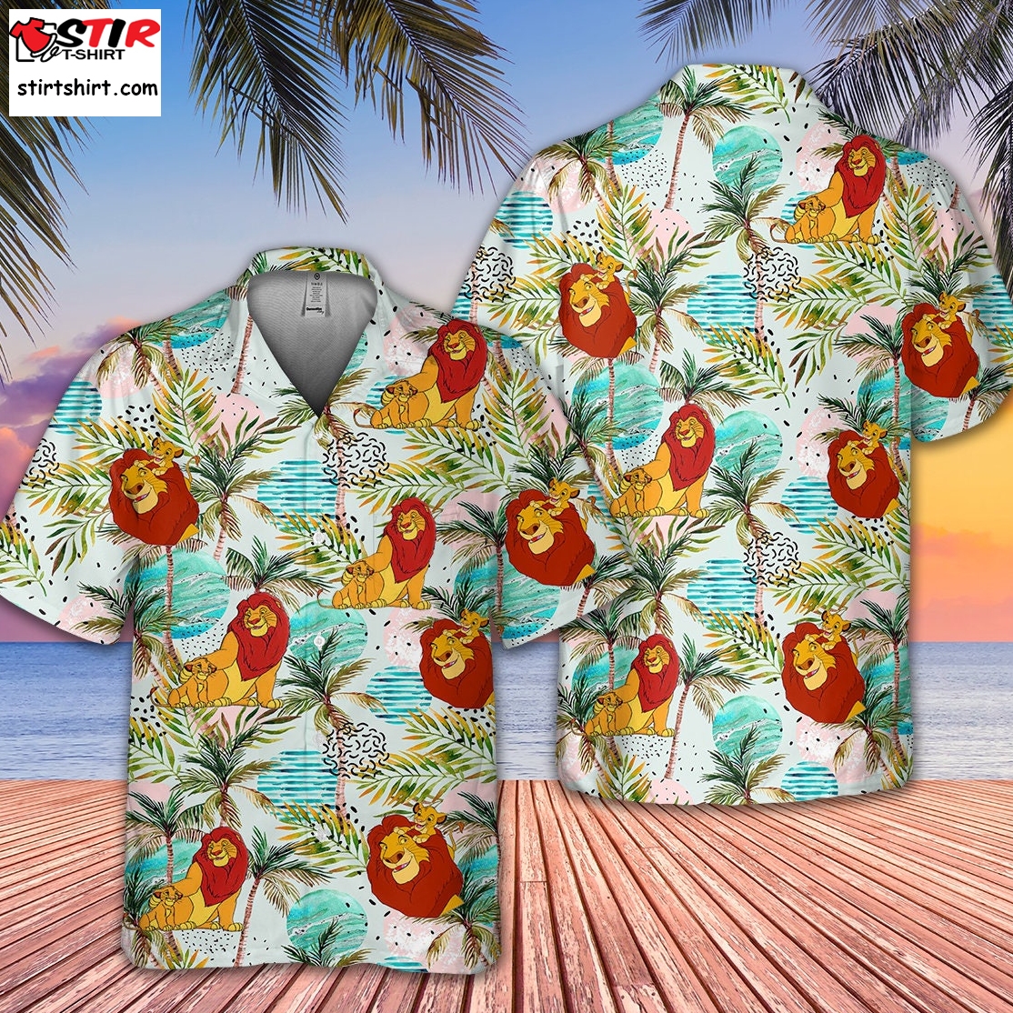 Lion King Family Hawaii Aloha Shirt  80s  Outfit