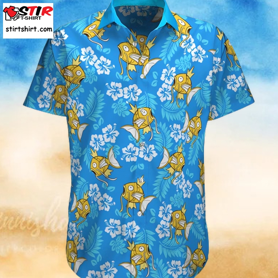 Magikarp Tropical Beach Pokemon Hawaiian Shirt  Magikarp 