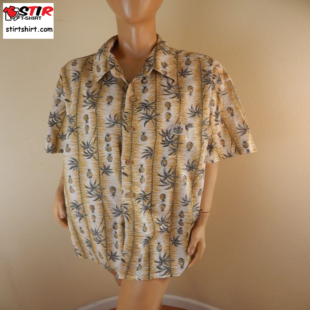 Mens Cotton Aloha Shirt, Mens Size Xl Hawaiian Shirt,  Duke Kahonamoku Brand  Mens s