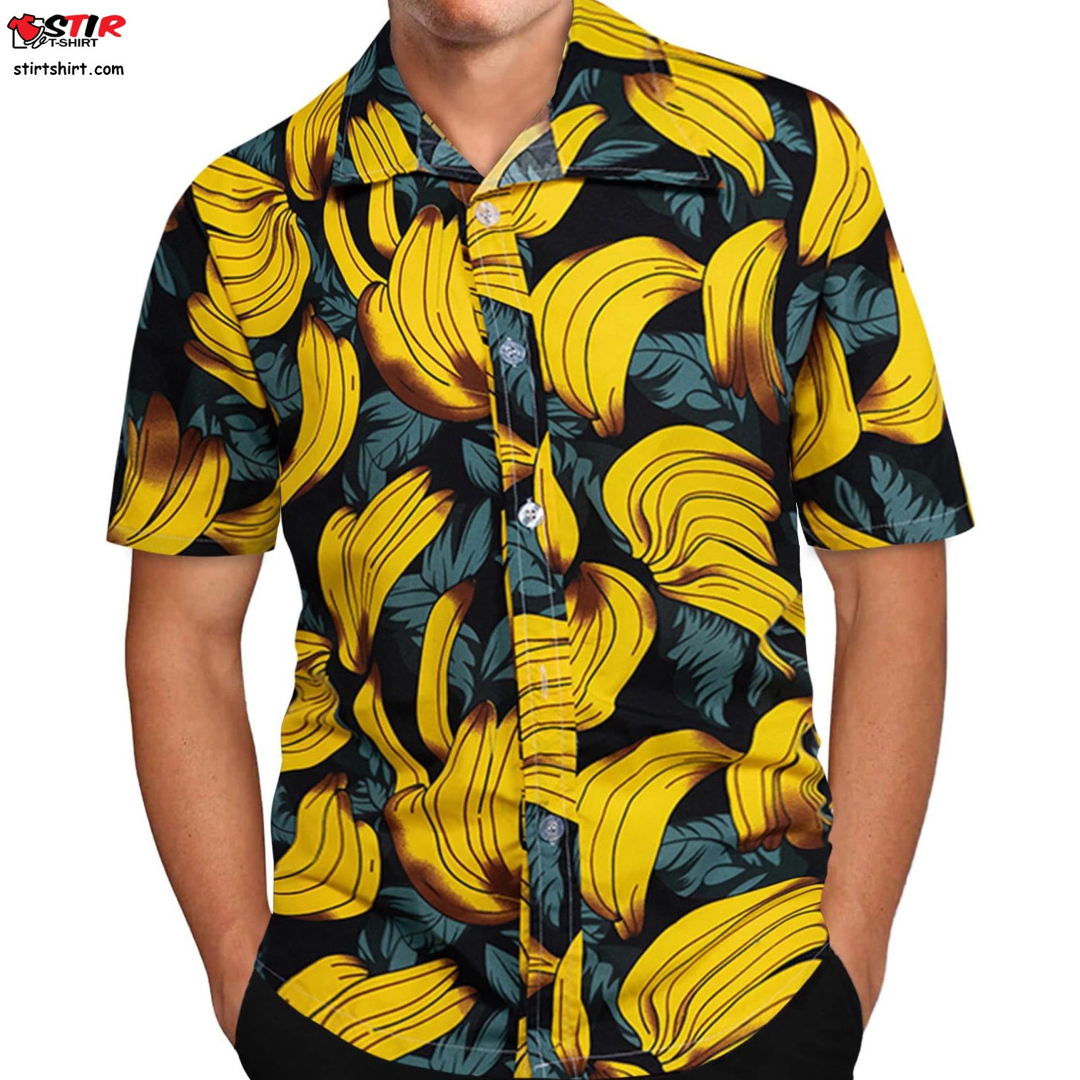 Mens Hawaiian Shirt Male Casual Camisa Masculina Banana Funny Printed Funny Beach Shirts Short Sleeve Brand Clothing Asian Size
