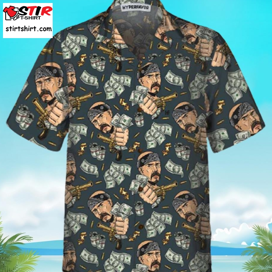 Men_S Rooster Top Gun Hawaiian Shirt Vacation Summer