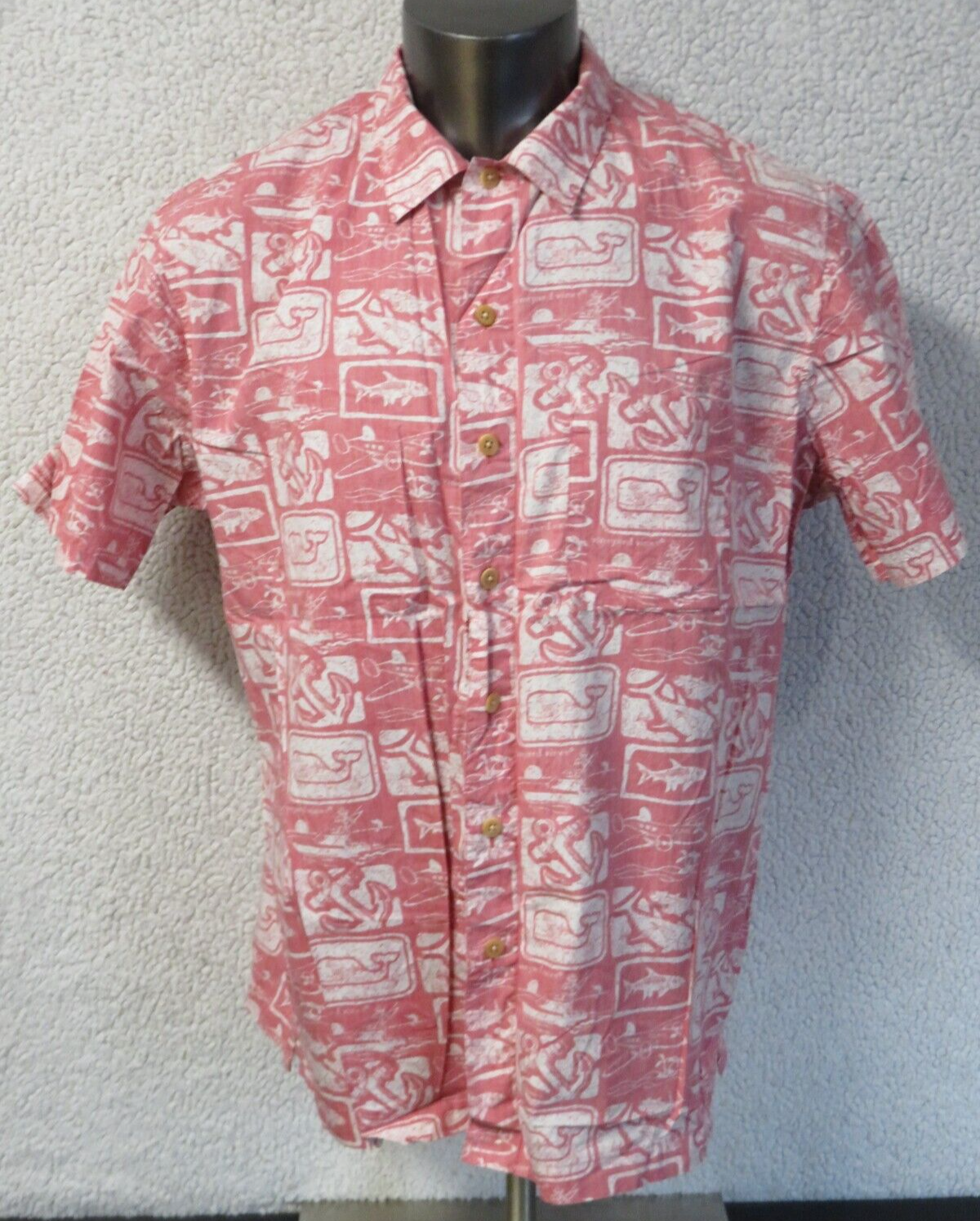 Mens Vineyard Vines Short Sleeve Button Front Hawaiian Shirtpng