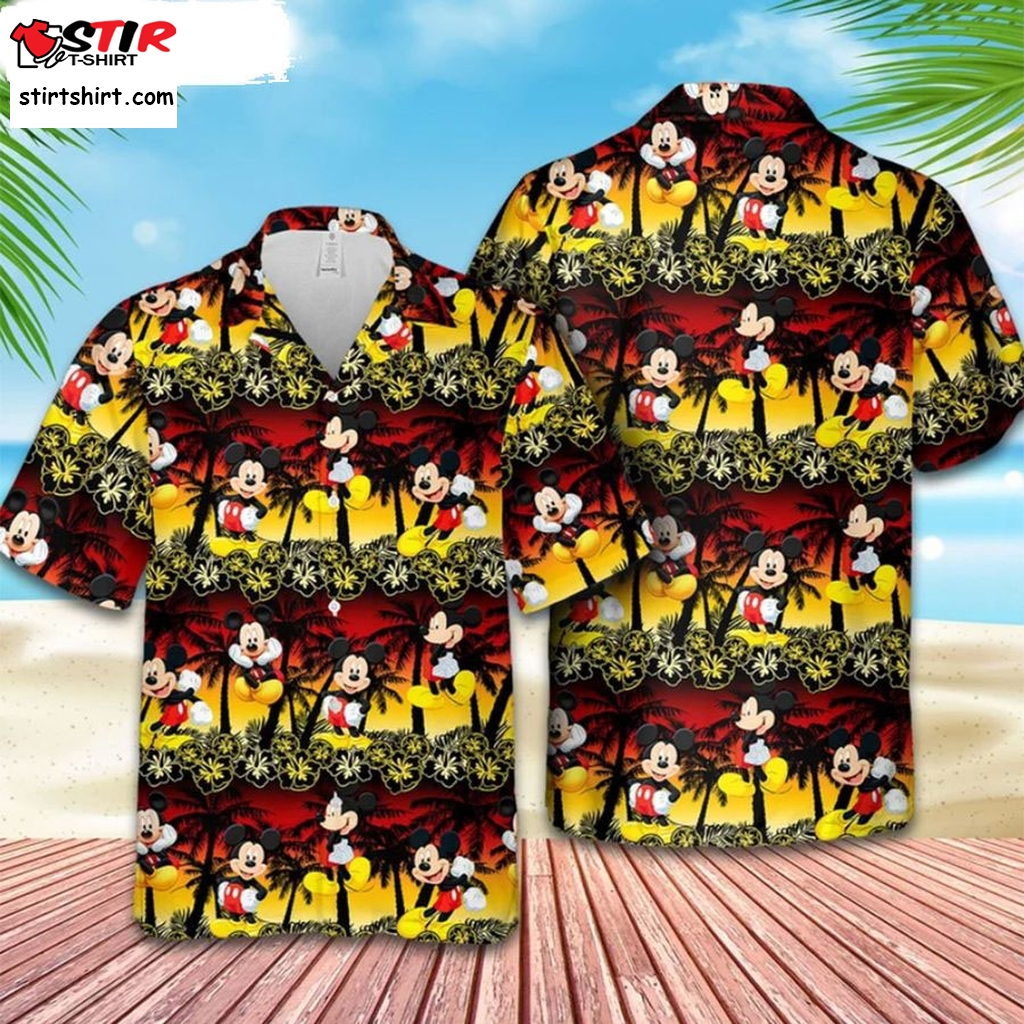 Mickey Disney Hawaii Shirt Mickey Aloha Shirt, Mickey Hawaiian Shirt, Summer Beach Trip Family Hawaiian Shirt  Disney s