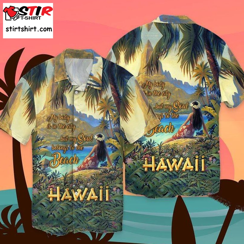 My Body Is In The City Hawaiian Shirt Pre10834, Hawaiian Shirt, Beach Shorts, One Piece Swimsuit, Polo Shirt, Funny Shirts, Gift Shirts, Graphic Tee