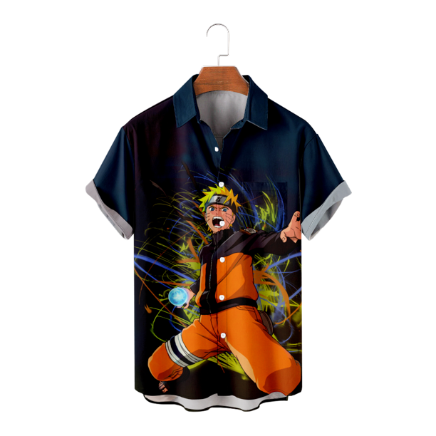 Naruto Hawaiian Shirt Shippuden Itachi Short Sleeve Shirt Button Down Shirtspng  Akatsuki 
