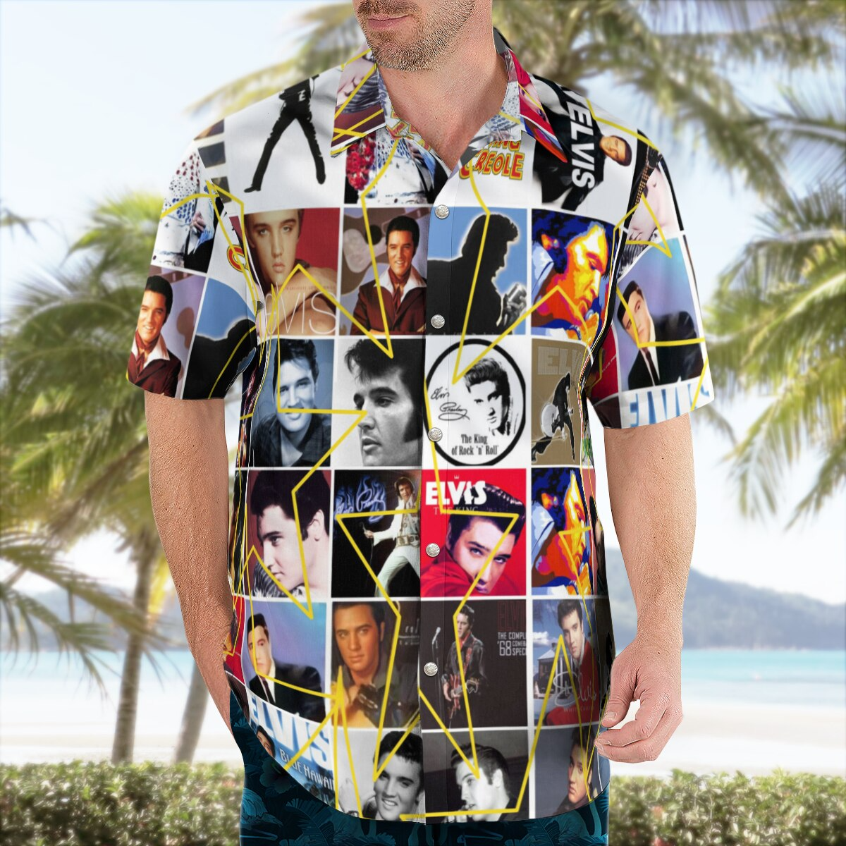 New Hawaii Shirt Hawaiian Beach Summer Rock The King Elvis Presley Printed (3)Png  Elvis s
