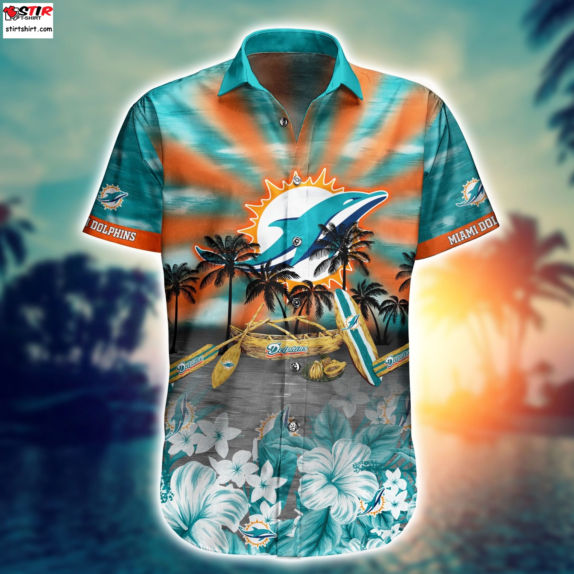 Nfl Miami Dolphins Hawaiian 3D Shirt