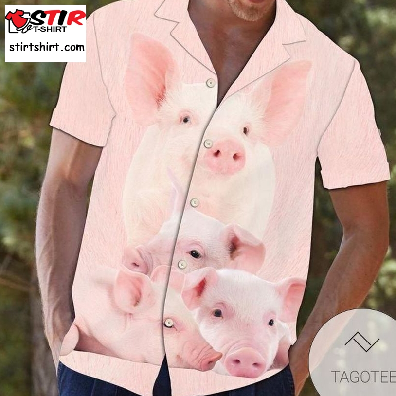 Order Funny Pig Hawaiian Aloha Shirts L