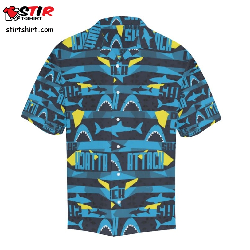 Order Funny Shark Summer Vibe Tropical Hawaiian Aloha Shirts 