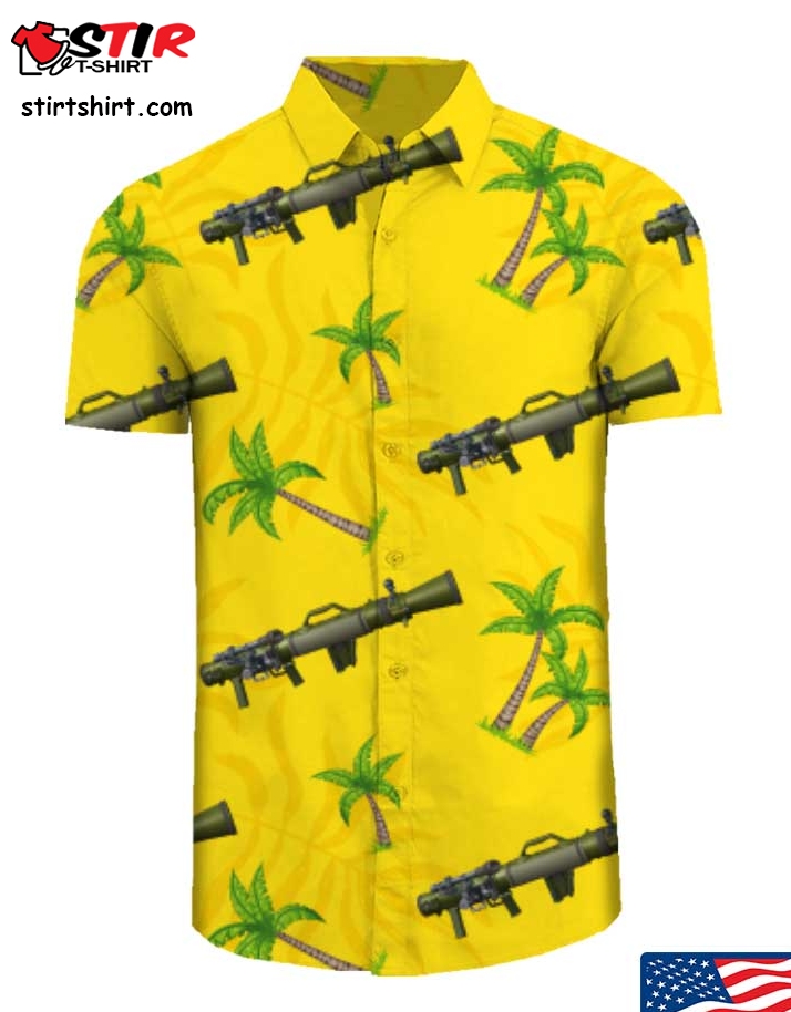 Palm Tree Carl Gustaf Hawaiian Shirt  Gun s