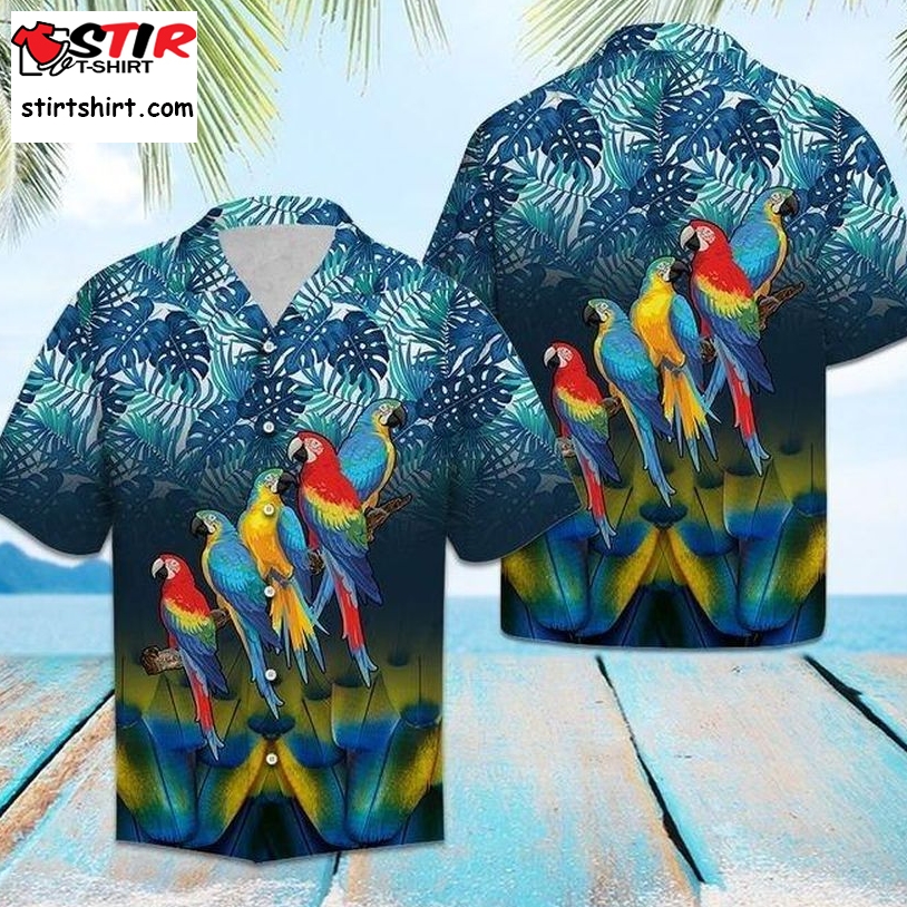 Parrot Forest Hawaiian Shirt Pre12500, Hawaiian Shirt, Beach Shorts, One Piece Swimsuit, Polo Shirt, Personalized Shirt, Funny Shirts, Gift Shirts