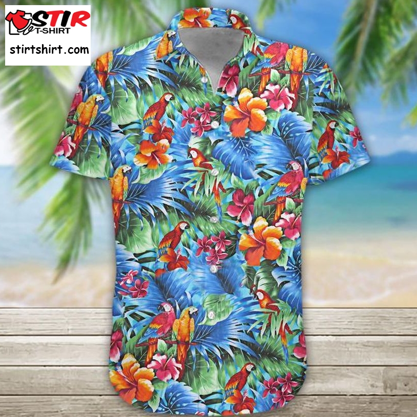 Parrot Hawaiian Shirt Pre12517, Hawaiian Shirt, Beach Shorts, One Piece Swimsuit, Polo Shirt, Personalized Shirt, Funny Shirts, Gift Shirts