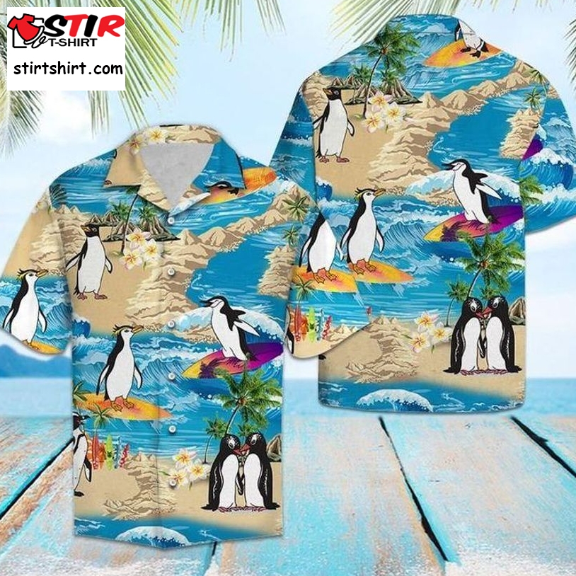 Penguin Hawaiian Shirt Pre11415, Hawaiian Shirt, Beach Shorts, One Piece Swimsuit, Polo Shirt, Personalized Shirt, Funny Shirts, Gift Shirts