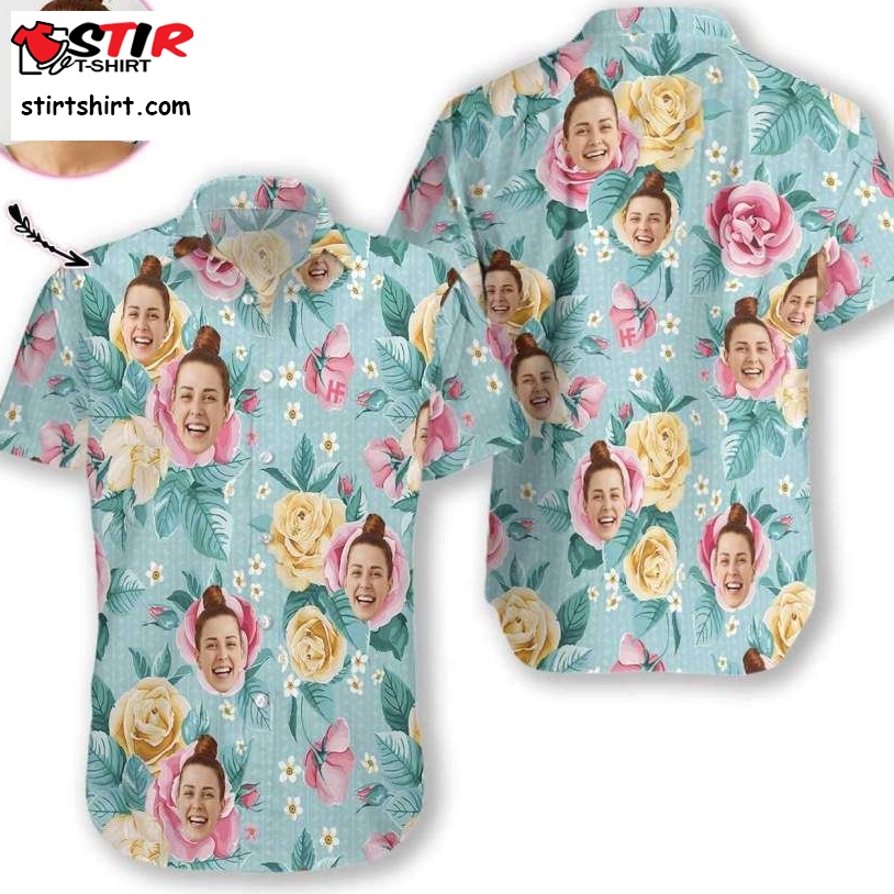 Personalized Funny Custom Face Hawaiian Aloha Shirts Big And Tall Hawaiian Shirts