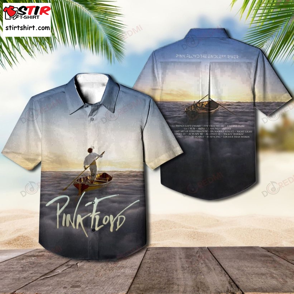 Pink Floyd Band The Endless River Short Sleeve Hawaiian Shirt, Hawaiian Shirts, Pink Floyd Band Shirt, Rock Band Shirt,  Casual Outfit  s Pink