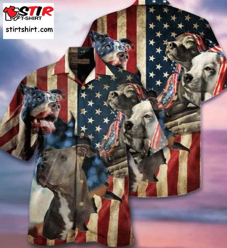 Pitbull Flag Hawaiian Shirt Pre12447, Hawaiian Shirt, Beach Shorts, One Piece Swimsuit, Polo Shirt, Personalized Shirt, Funny Shirts, Gift Shirts